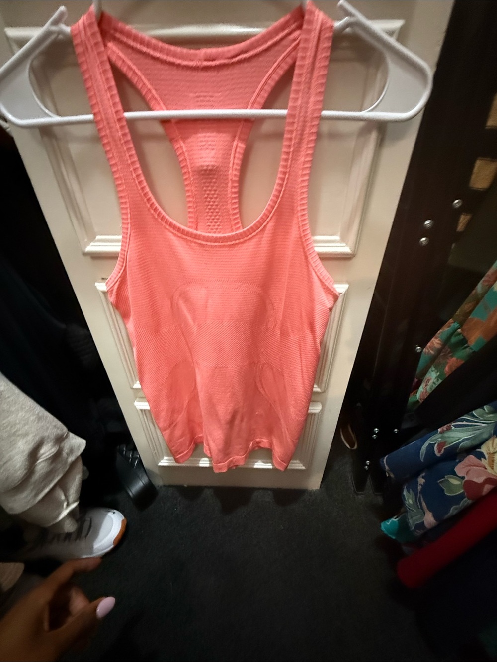 lululemon athletica Coral Racerback Waffle Tank